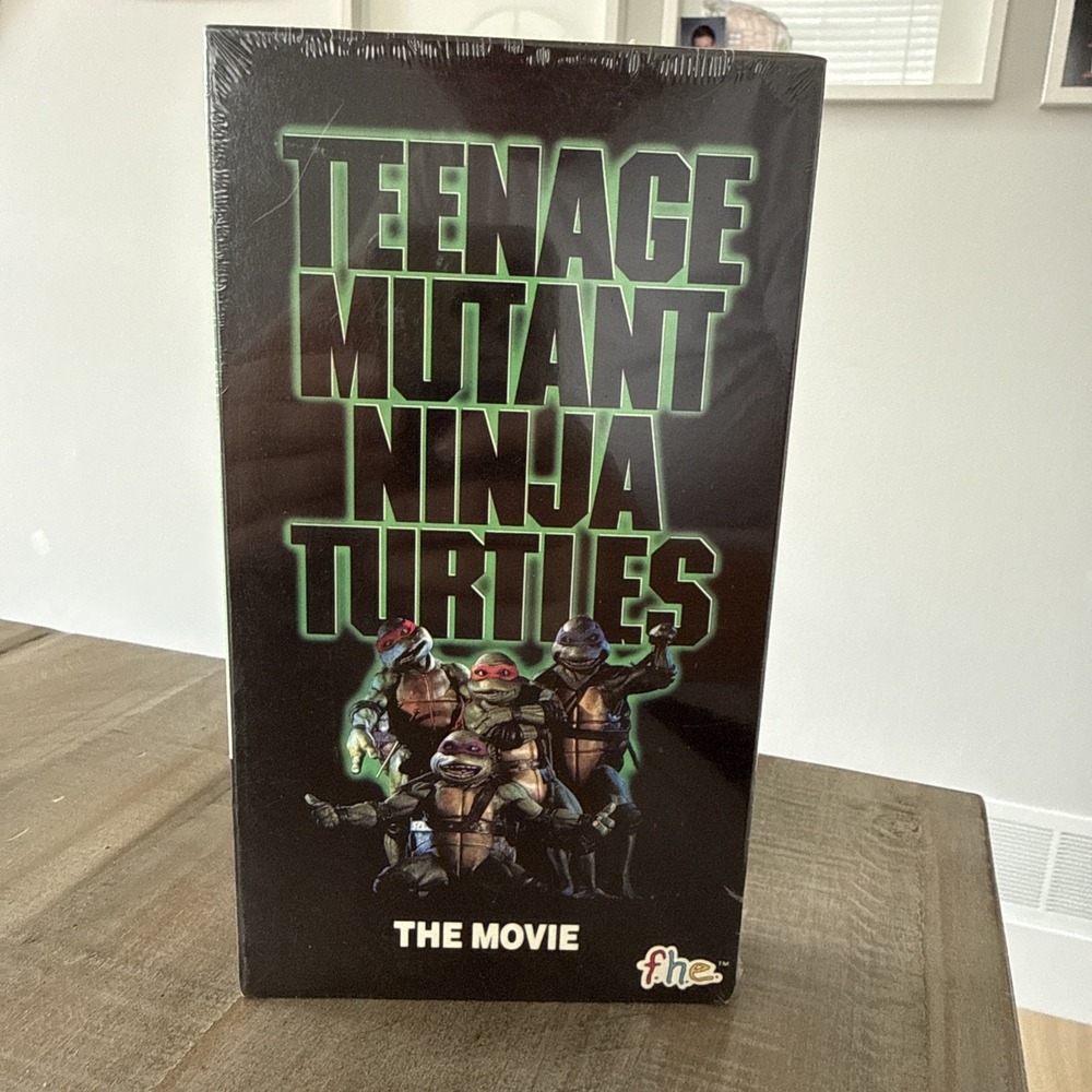 Vintage Teenage Mutant Ninja Turtles The Movie VHS 1990 f.h.e. FACTORY SEALED
